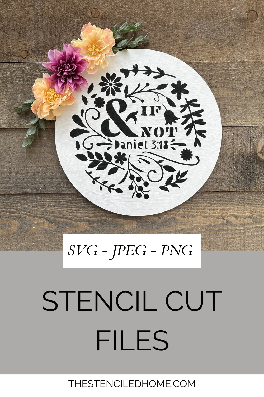 & If Not Daniel 3:18 Stencil Cut File SVG JPEG PNG