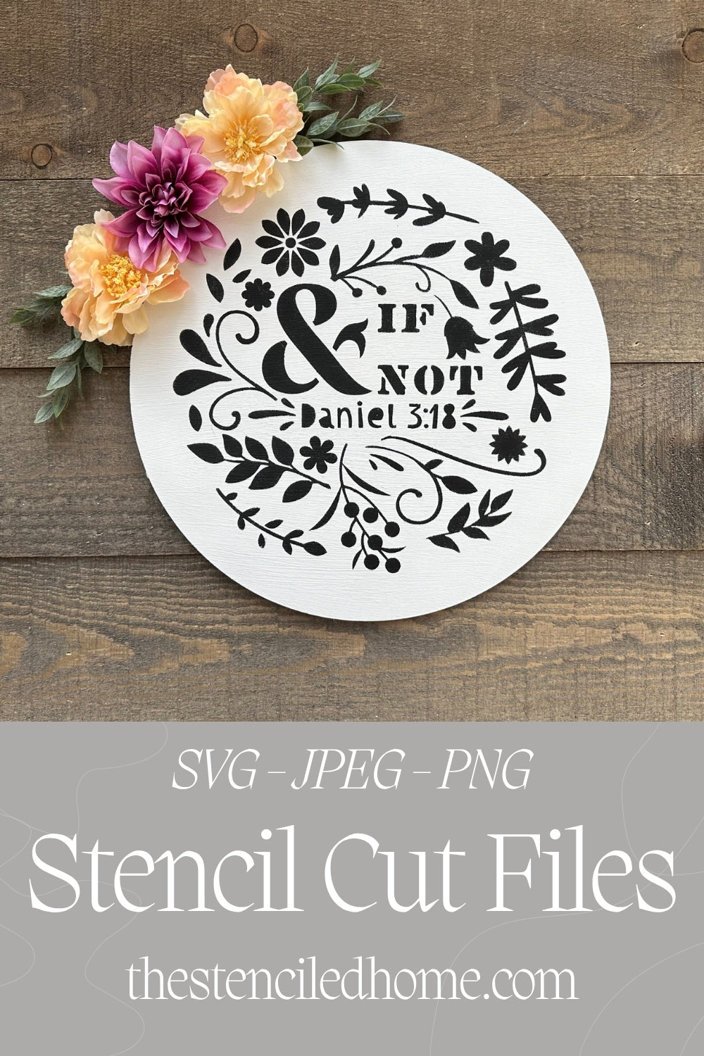 & If Not Daniel 3:18 Stencil Cut File SVG JPEG PNG