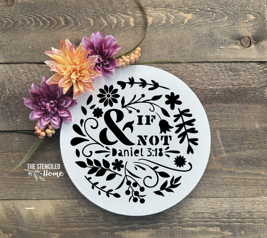 & If Not Daniel 3:18 Stencil Cut File SVG JPEG PNG